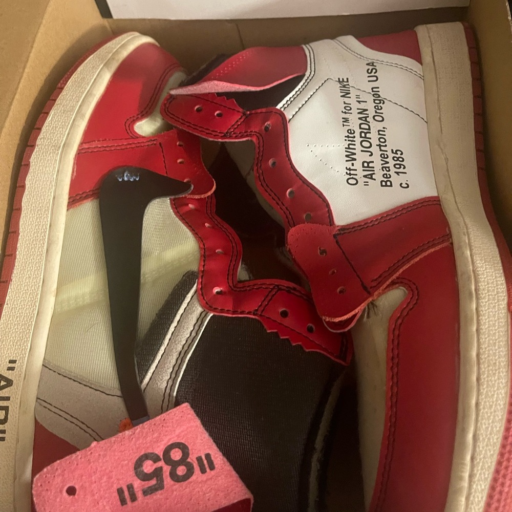 Nike Air Jordan 1 High OG Off-White Red and White